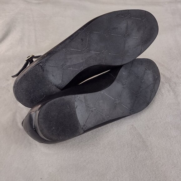Lauren Ralph Lauren Black Ankle Strap Flats - Picture 5 of 5